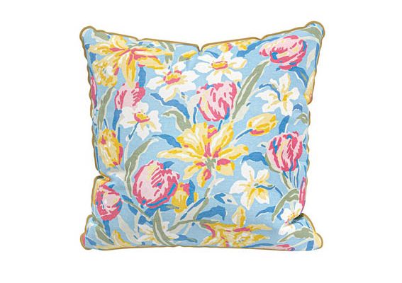 Laura Ashley Tulips Scatter Cushion with piped edge